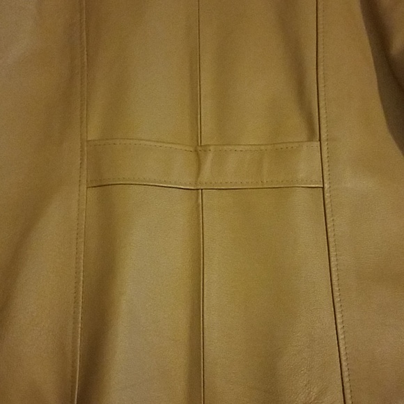 U.S.A. Leather Women's Jacket Tan Size Large - Picture 3 of 8